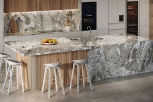 Granite, a natural stone, brings a unique look to your kitchen or bathroom, with each slab being one-of-a-kind.